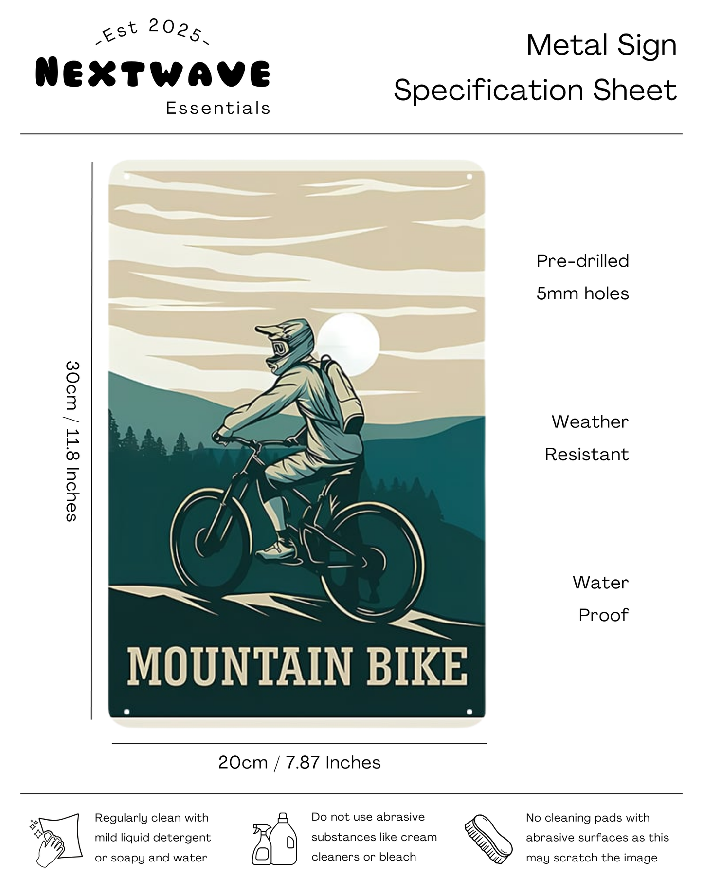 Mountain Bike Adventure - Metal Sign