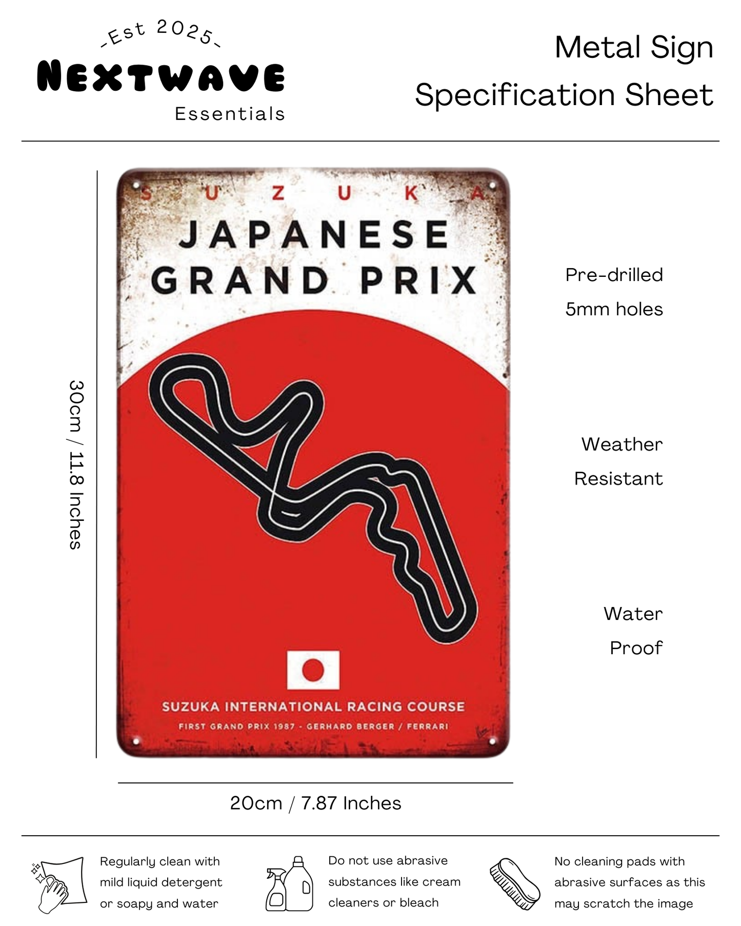 Japanese Grand Prix - Metal Sign