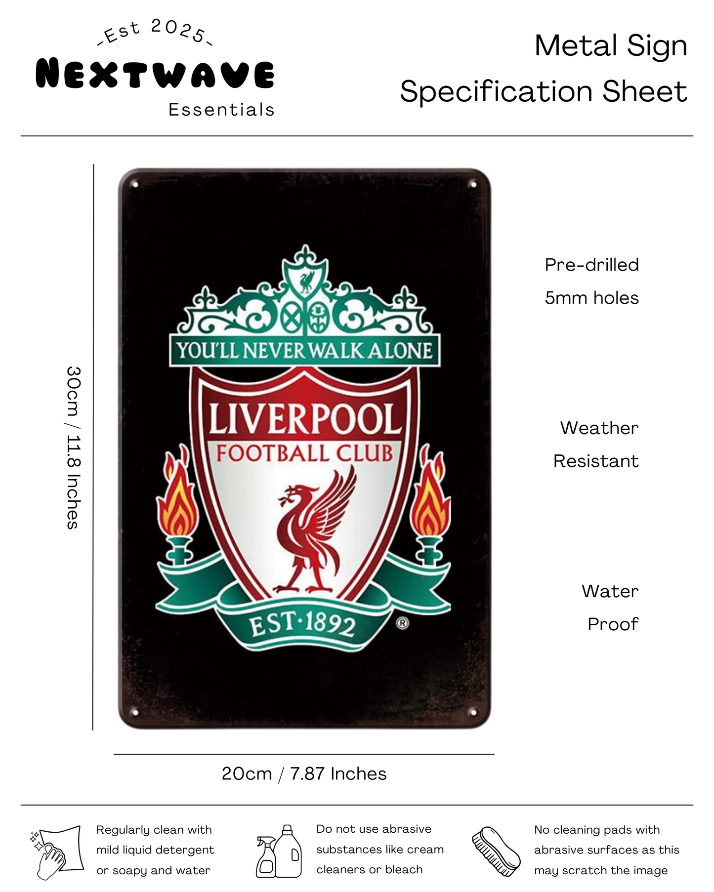 Liverpool FC Logo Sign – Metal Sign