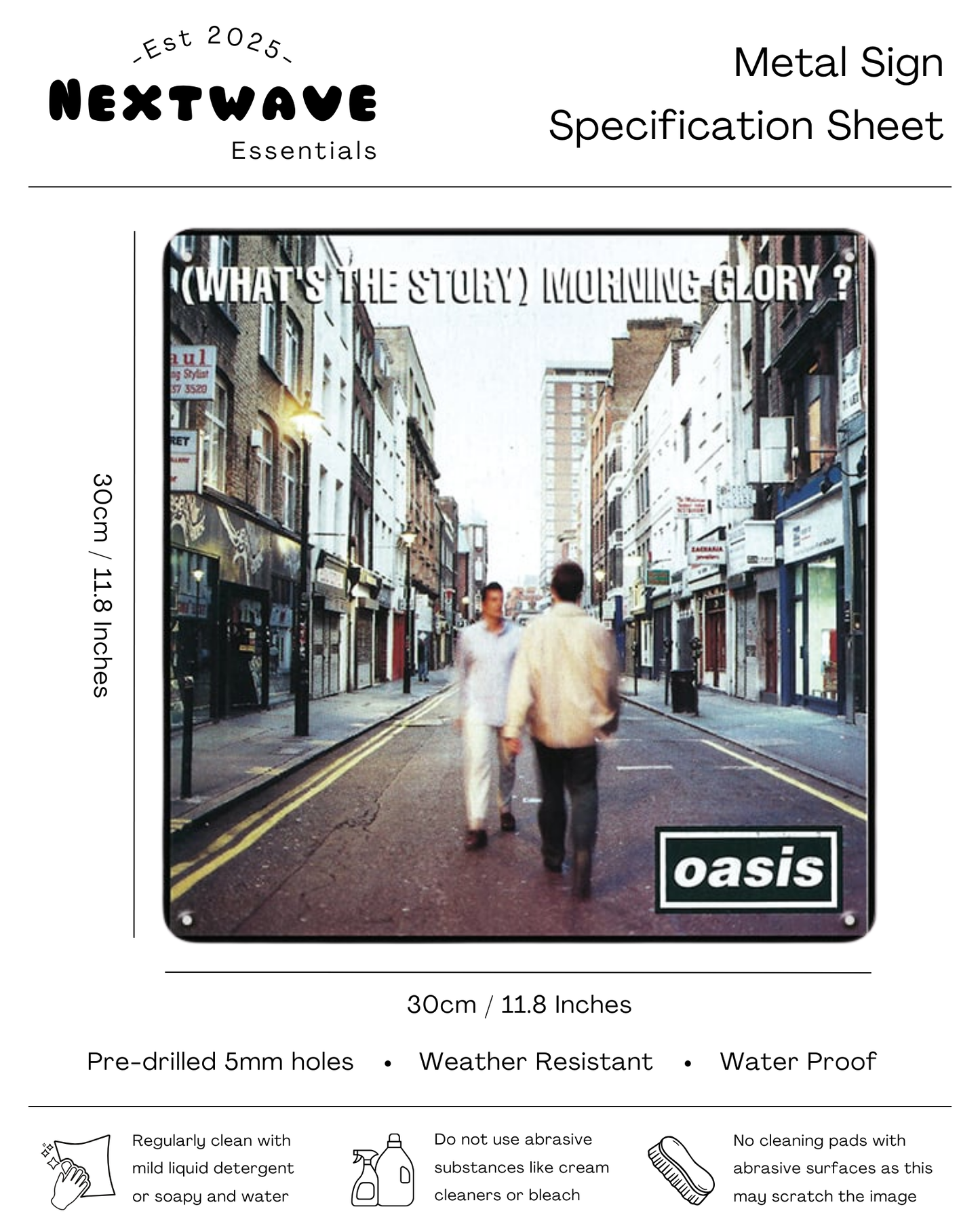 (What's the Story) Morning Glory? Album Art - Metal Sign