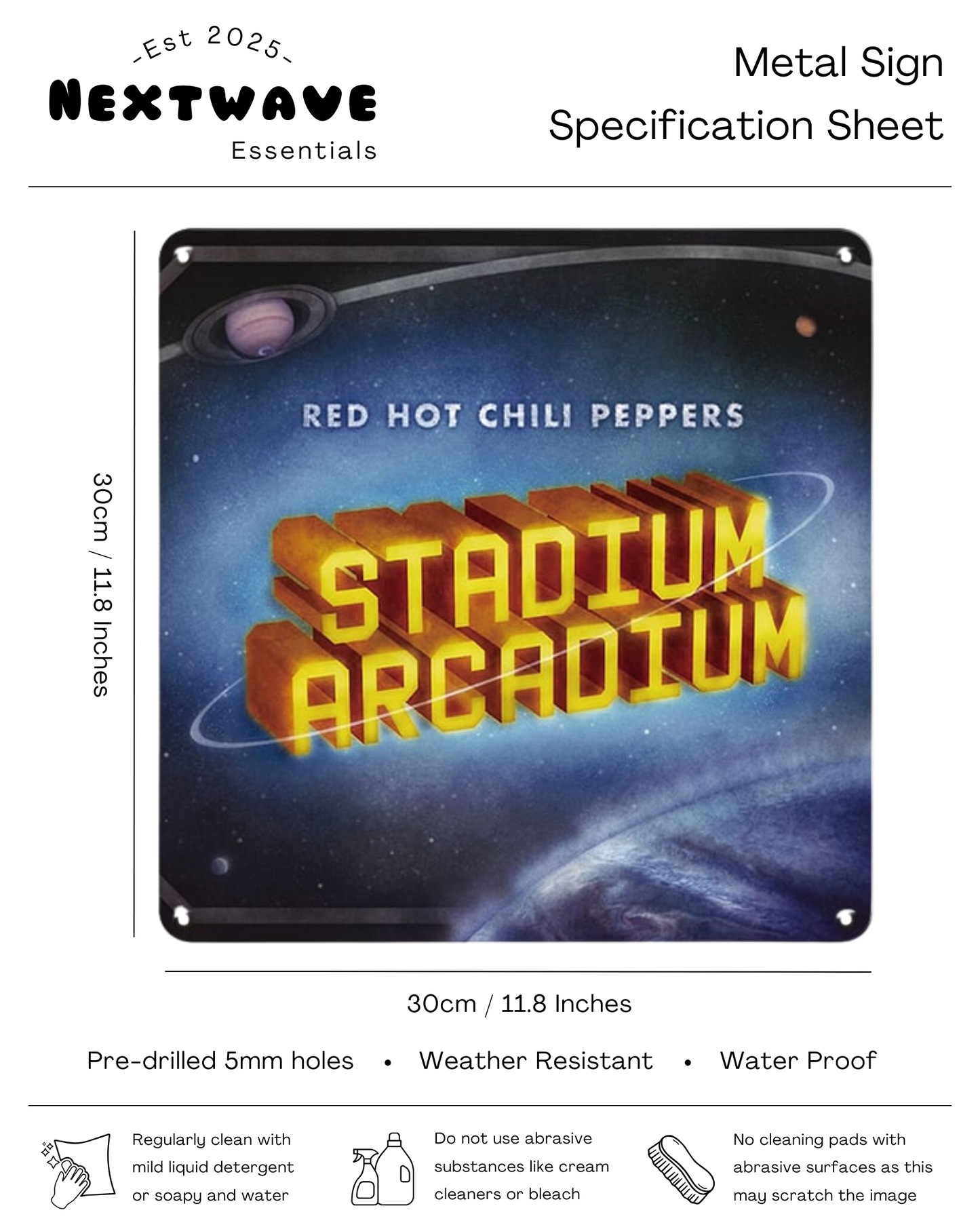 Stadium Arcadium - Metal Sign