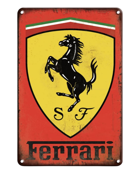 Ferrari Vintage Racing Emblem – Metal Sign