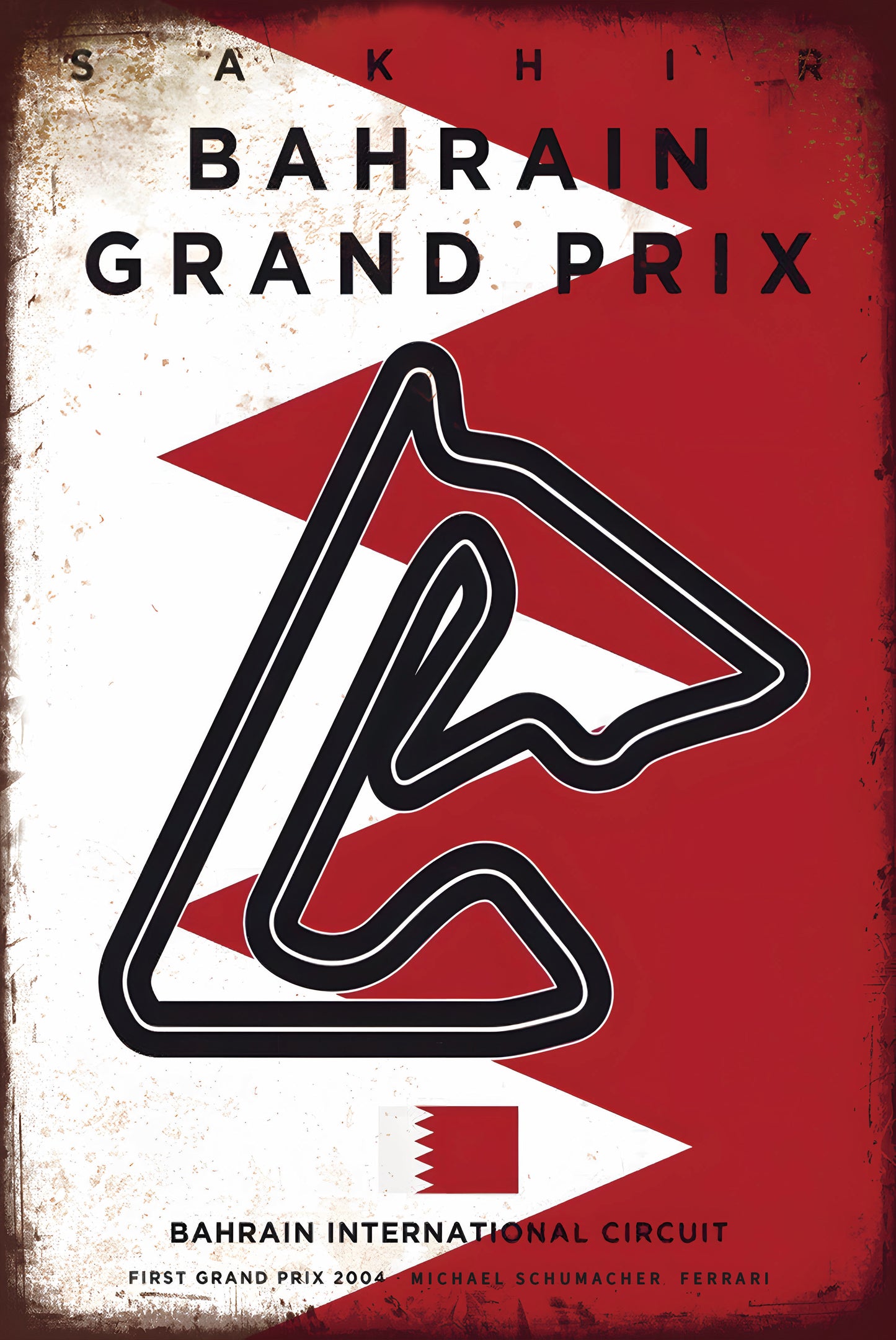 Bahrain Grand Prix Bahrain International Circuit - Metal Sign