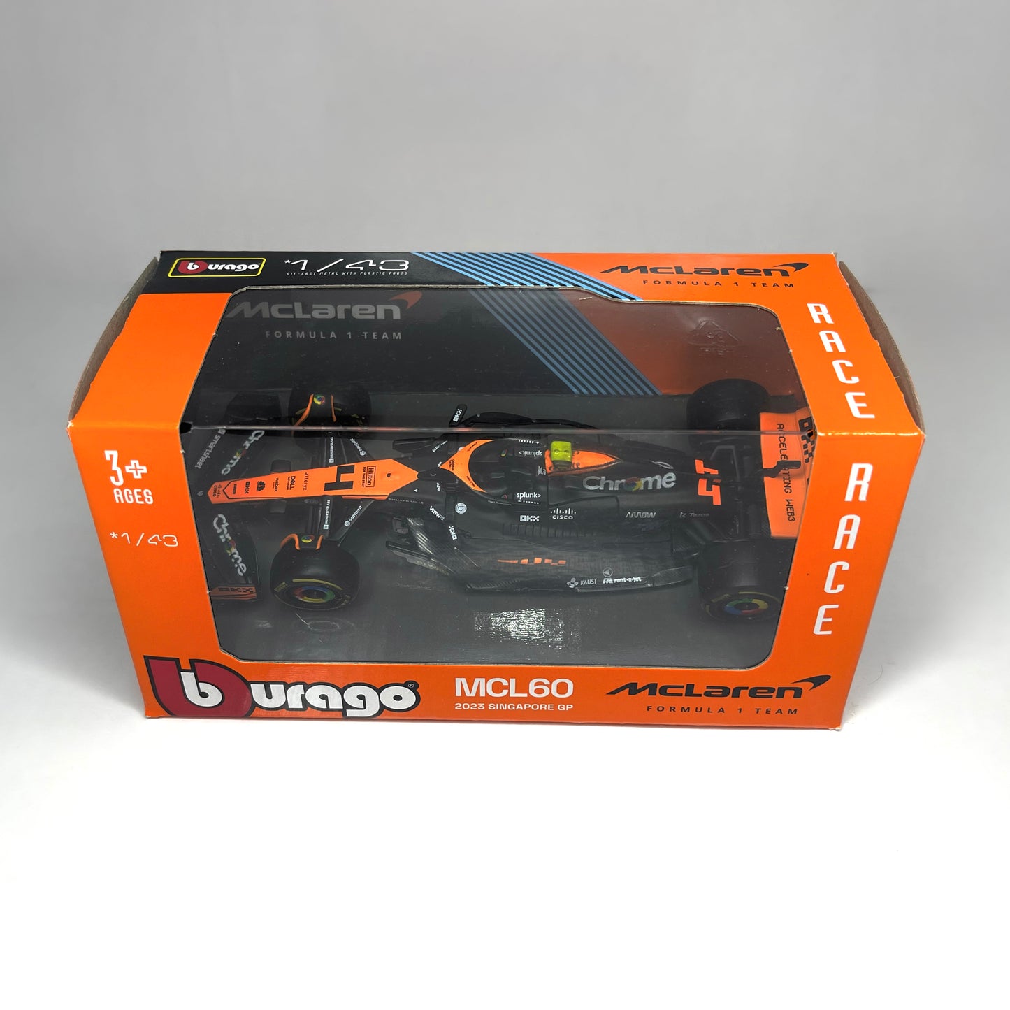 Bburago 1:43 McLaren MCL60 Singapore 2024 – Lando Norris Edition