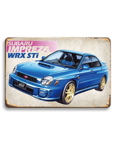 Subaru Impreza WRX STI JDM Rally Legend – Metal Sign