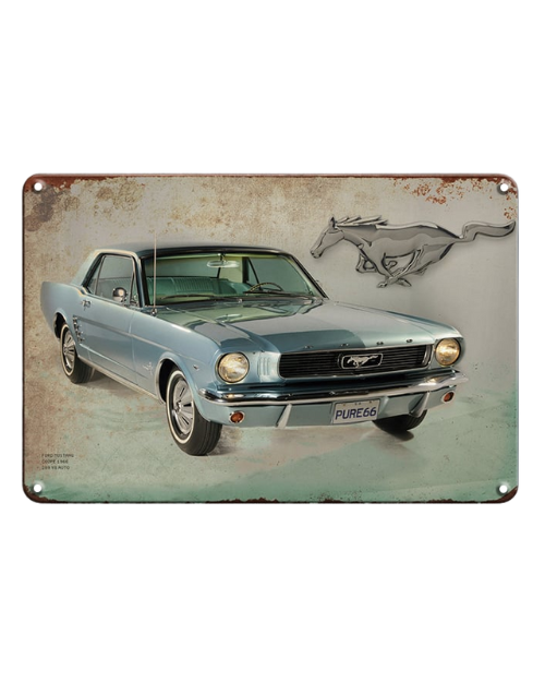 1966 Ford Mustang Coupe Tribute - Metal Sign