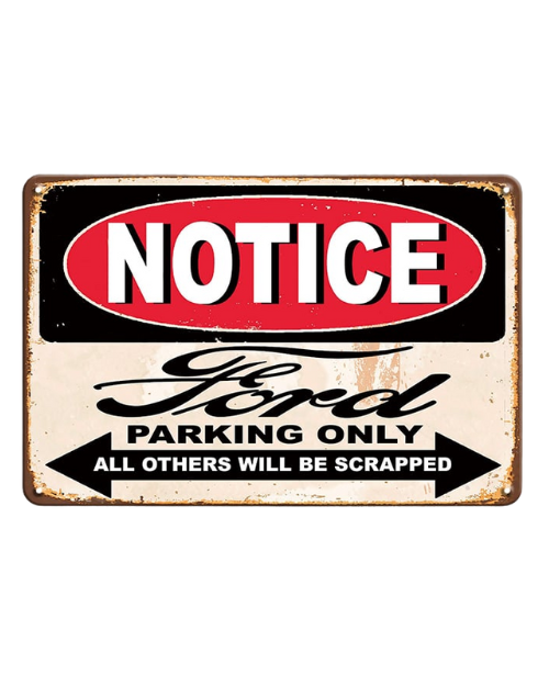 Ford Parking Only - Metal Sign