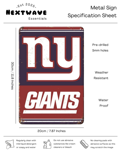 New York Giants Logo Sign – Metal Sign
