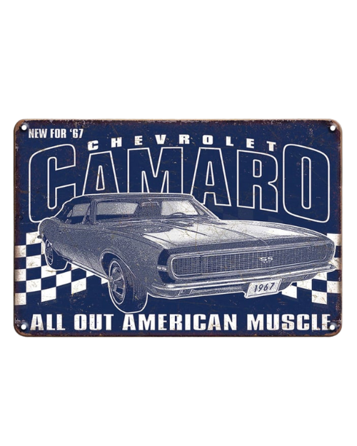 1967 Chevrolet Camaro All American Muscle – Metal Sign
