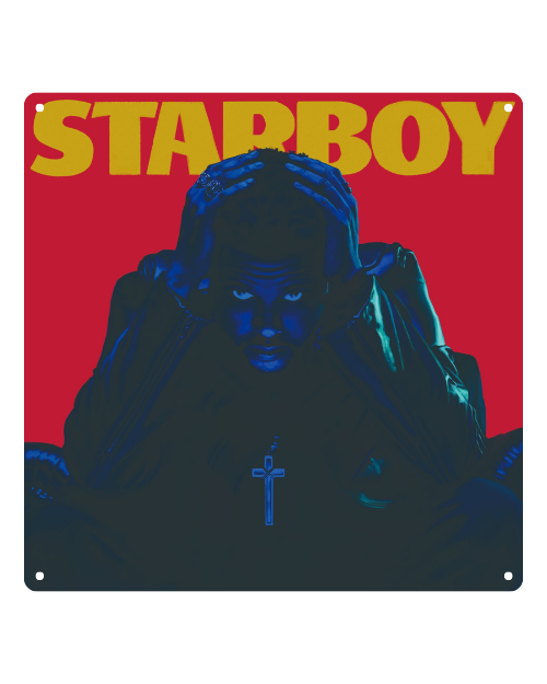 Starboy Album Art – Metal Sign