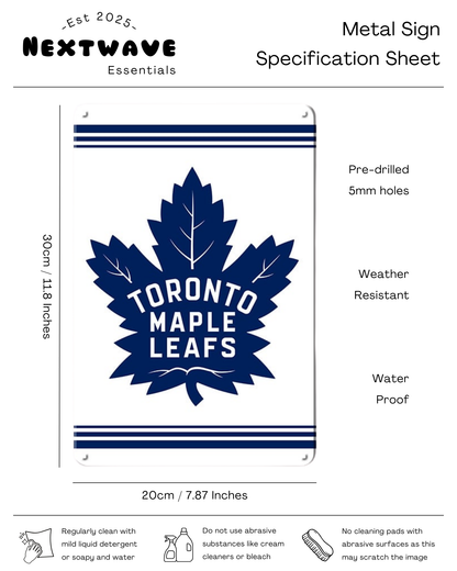 Toronto Maple Leafs NHL Hockey Wall Decor - Metal sign
