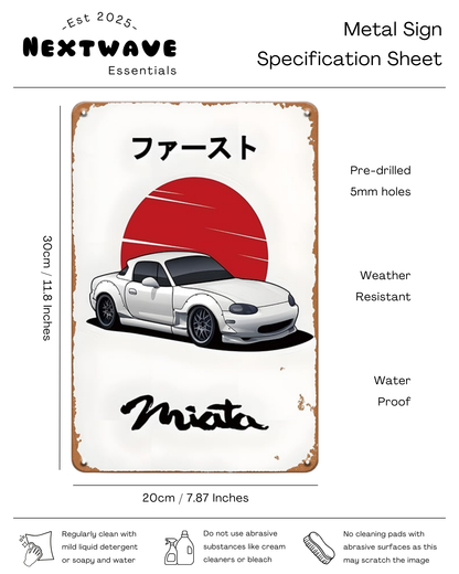 JDM Miata Tribute - Metal Sign