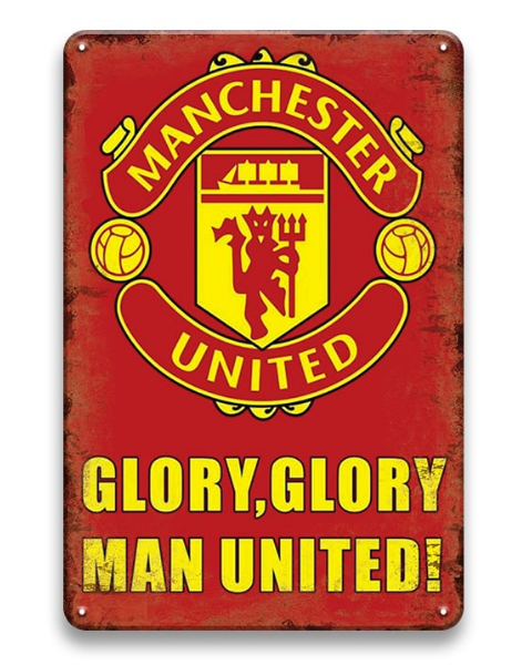 Glory Glory Man United Sign – Metal Sign