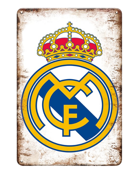 Real Madrid CF Logo Sign – Metal Sign