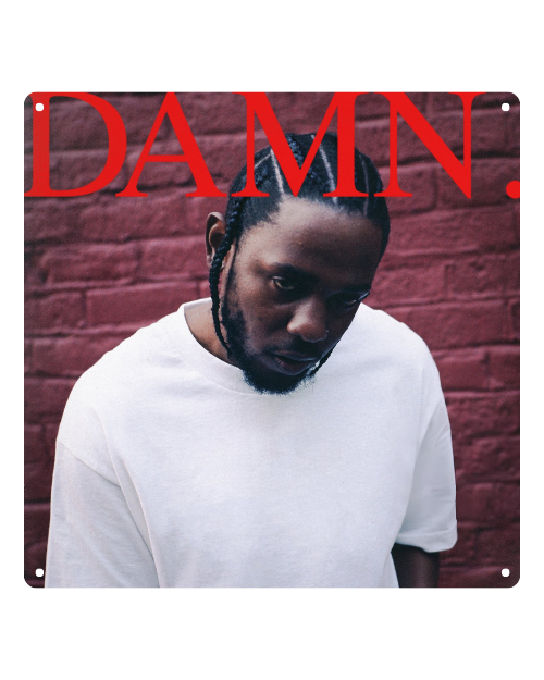 DAMN. Album Art – Metal Sign