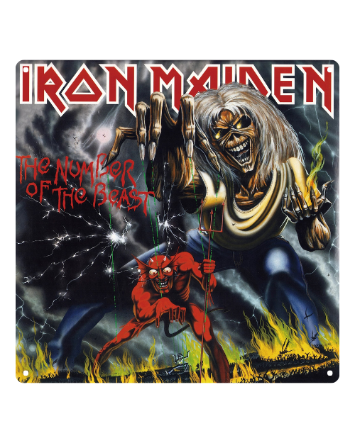 The Number of the Beast Album Art – Metal Sign