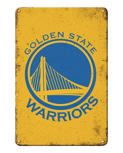 Golden State Warriors Vintage Logo – Metal Sign