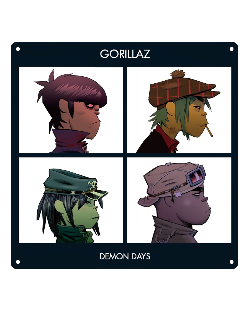Demon Days Album Cover – Metal Sign