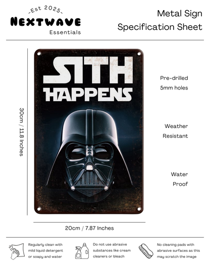 Darth Vader Sith Happens Star Wars – Metal Sign