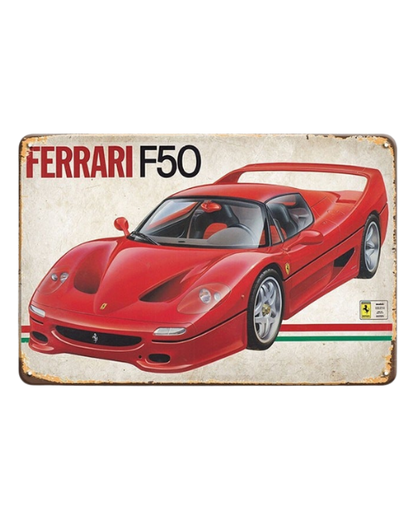 Ferrari F50 Supercar – Metal Sign