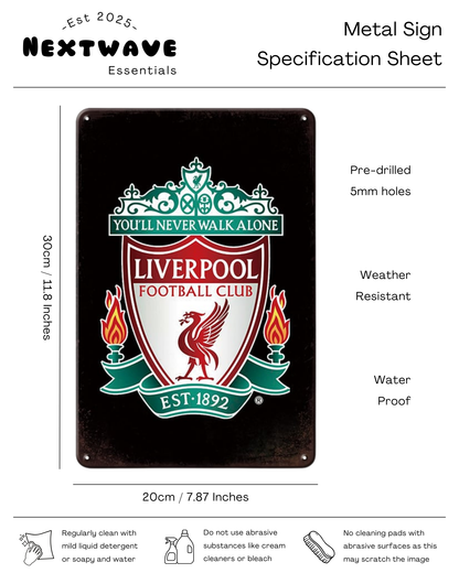 Liverpool FC Logo Sign – Metal Sign