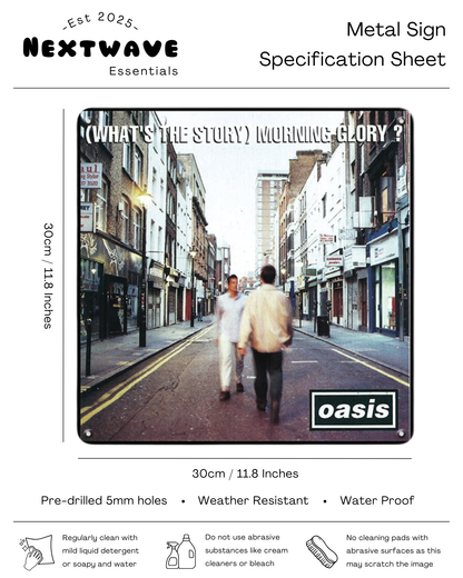 (What's the Story) Morning Glory? Album Art - Metal Sign