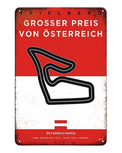 Austrian Grand Prix Red Bull Ring – Metal Sign