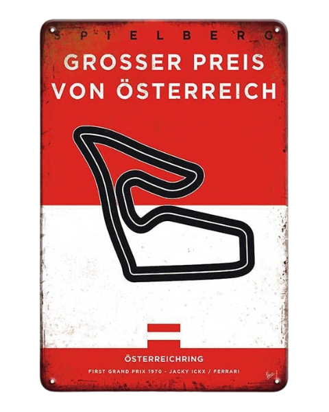 Austrian Grand Prix Red Bull Ring – Metal Sign