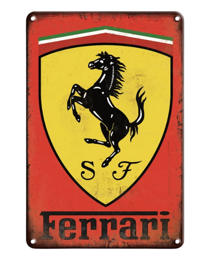Ferrari Vintage Racing Emblem – Metal Sign