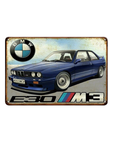 BMW E30 M3 – Metal Sign