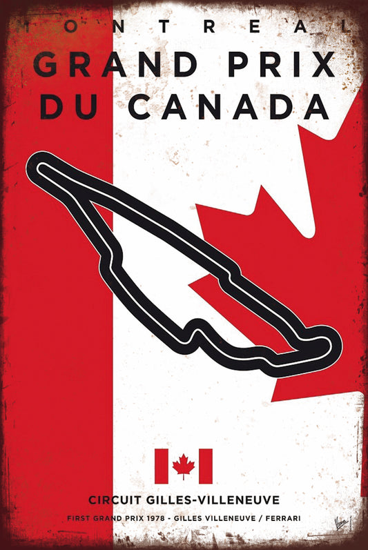 Canada Grand Prix Circuit Gilles-Villeneuve - Metal Sign