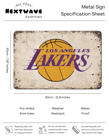 Los Angeles Lakers Logo – Metal Sign