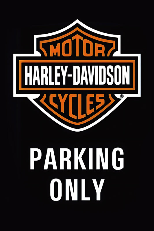 Harley-Davidson Parking Only - Metal Sign
