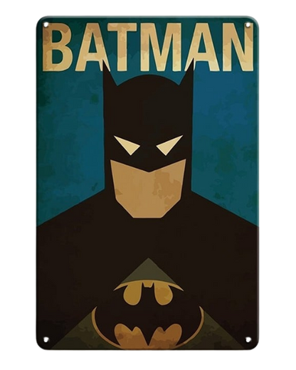Batman Minimalist Vintage Wall Art – Metal Sign