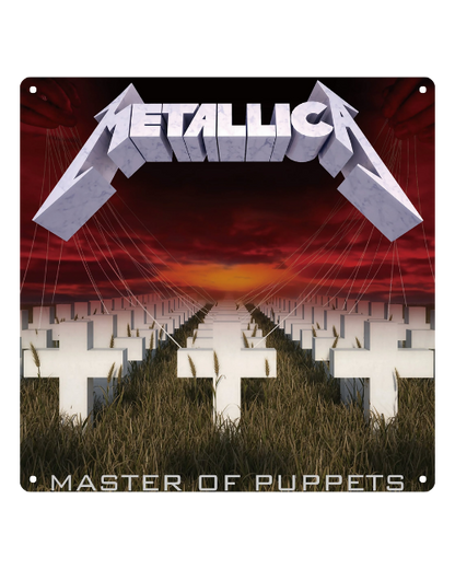 Master of Puppets Album Art – Metal Sign