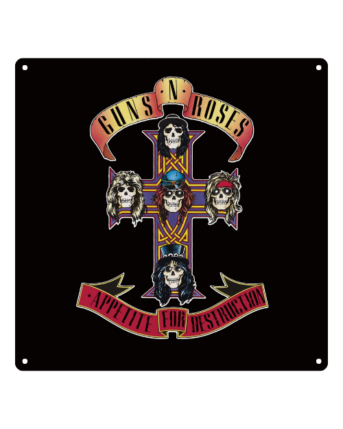 Appetite for Destruction Album Cover – Metal Sign