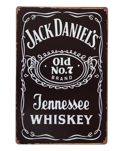 Jack Daniel's Tennessee Whiskey vintage-style - Metal sign