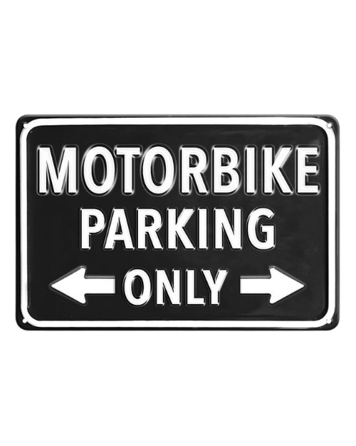 Motorbike Parking Only - Metal Sign