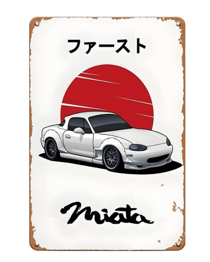 JDM Miata Tribute - Metal Sign
