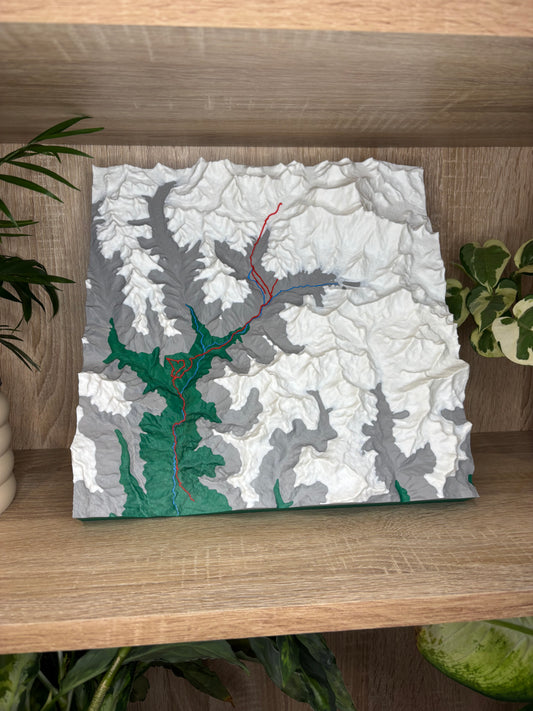 Custom 3D Printed Trail Map | Your Route, Track or Hometown in 3D
