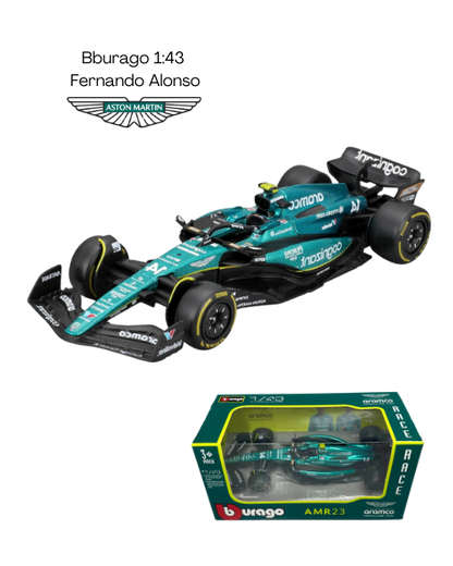 Bburago 1:43 Aston Martin AMR23 – Fernando Alonso Edition