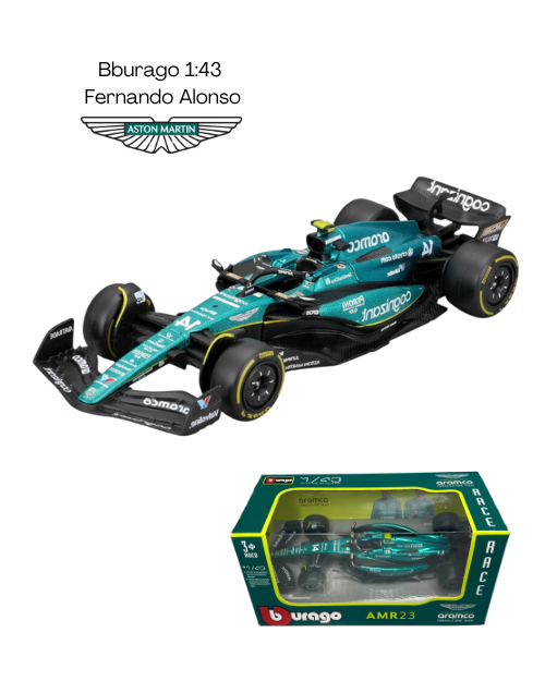 Bburago 1:43 Aston Martin AMR23 – Fernando Alonso Edition