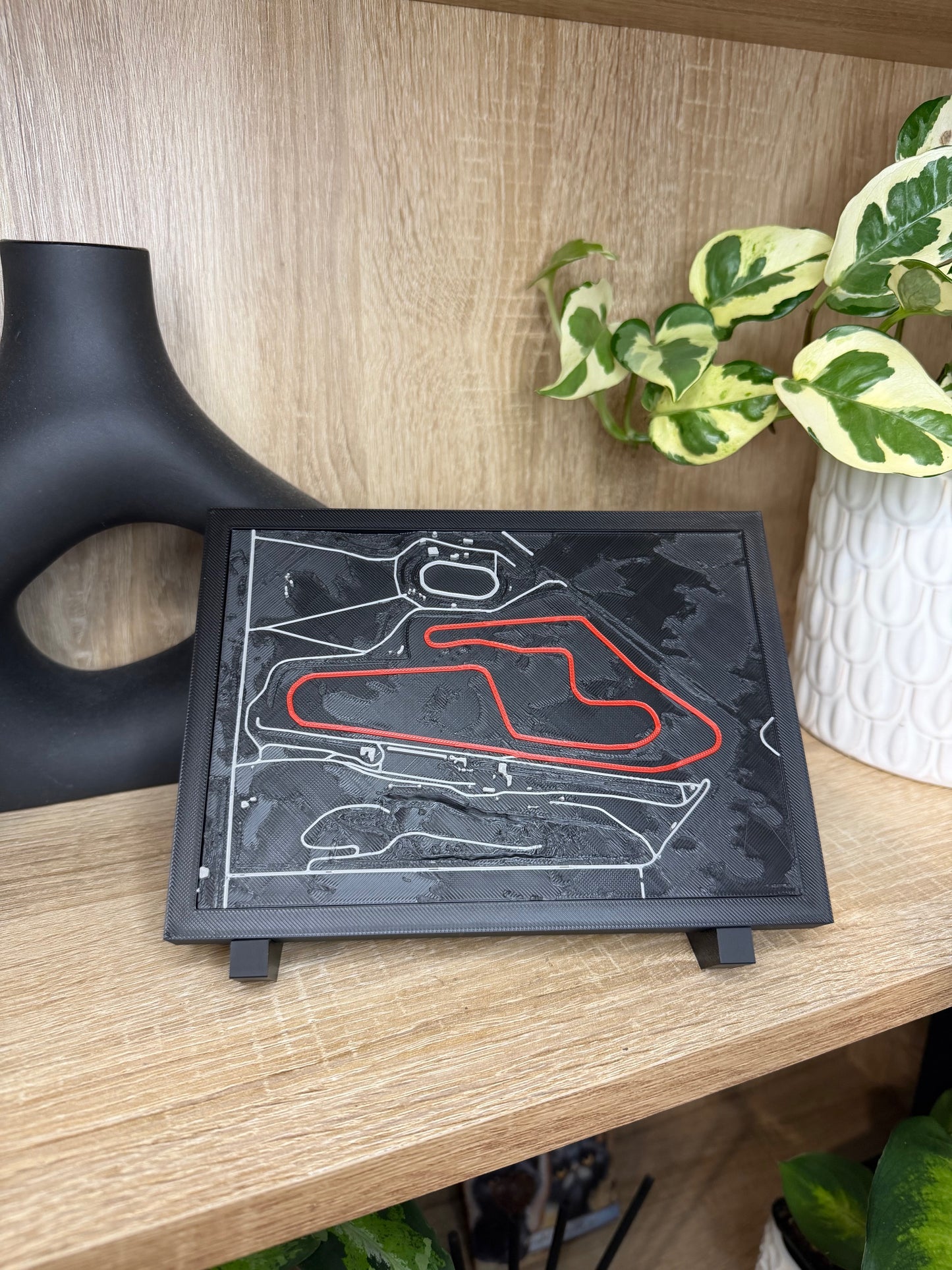 V8 Supercars Inspired Circuit Terrain Maps - 3D Printed Track Displays with Stand