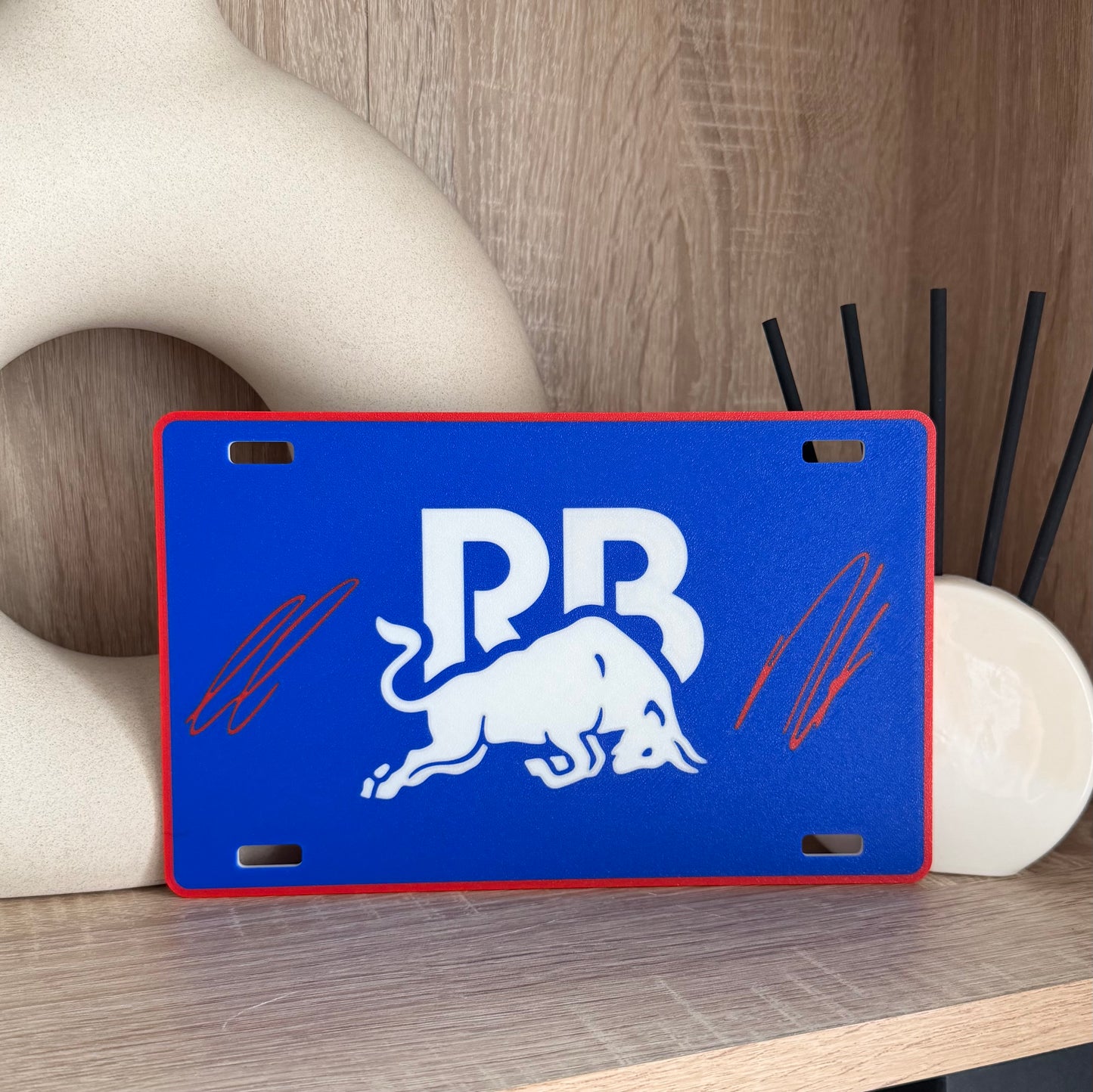 F1-Inspired Signed Team Display Plates - 3D Printed Motorsport Decor