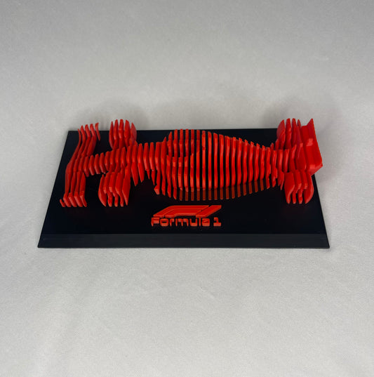 Formula 1 Race Car – 3D Printed Layered Desk Art