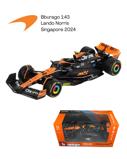 Bburago 1:43 McLaren MCL60 Singapore 2024 – Lando Norris Edition