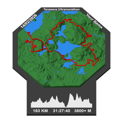 The Finish Line | Custom Route Trophy Map
