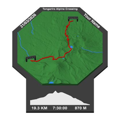 The Finish Line | Custom Route Trophy Map